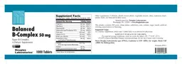 Label for Balanced B-Complex 50 mg Super B-Complex