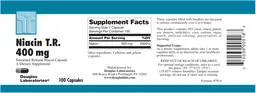 Label for Niacin T.R. 400 mg