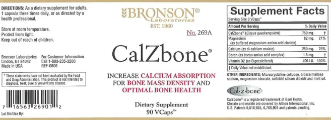 Label for CalZbone