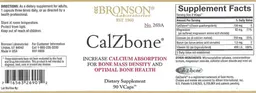 Label for CalZbone