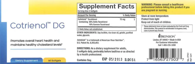 Label for Cotrienol DG