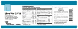 Label for Ultra Vite 75 II Low Allergenicity