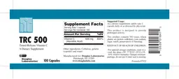 Label for TRC 500 Timed-Release Vitamin C