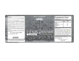 Label for Vaxa Greens