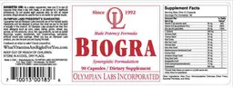 Label for Biogra