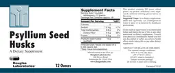 Label for Psyllium Seed Husks