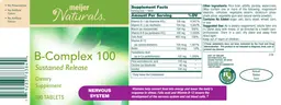 Label for B-Complex 100 Sustained Release