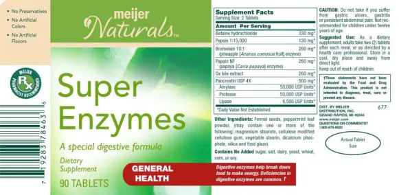 Label for Super Enzymes