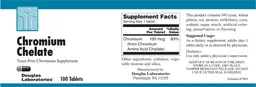 Label for Chromium Chelate