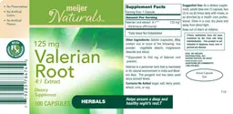 Valerian Root 125 mg