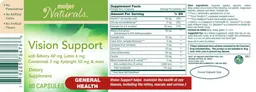 Label for Vision Support