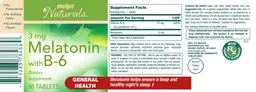 Melatonin 3 mg with B-6
