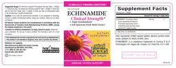 Label for Patented Echinamide Clinical Strength Triple-Standardized