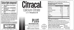 Label for Citracal Plus