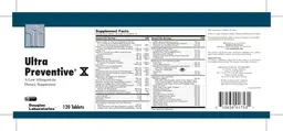 Label for Ultra Preventive X