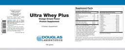 Label for Ultra Whey Plus Orange Cream Flavor