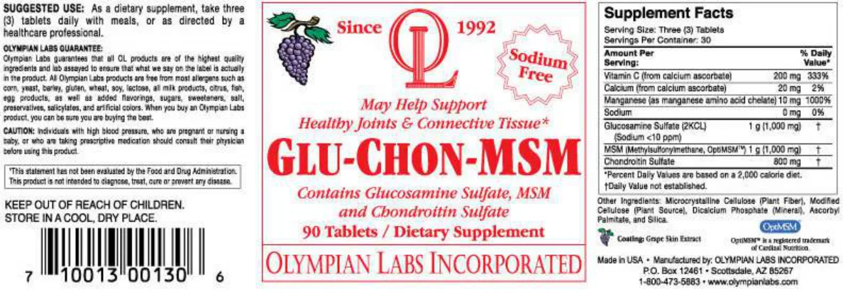 Label for Glu-Chon-MSM