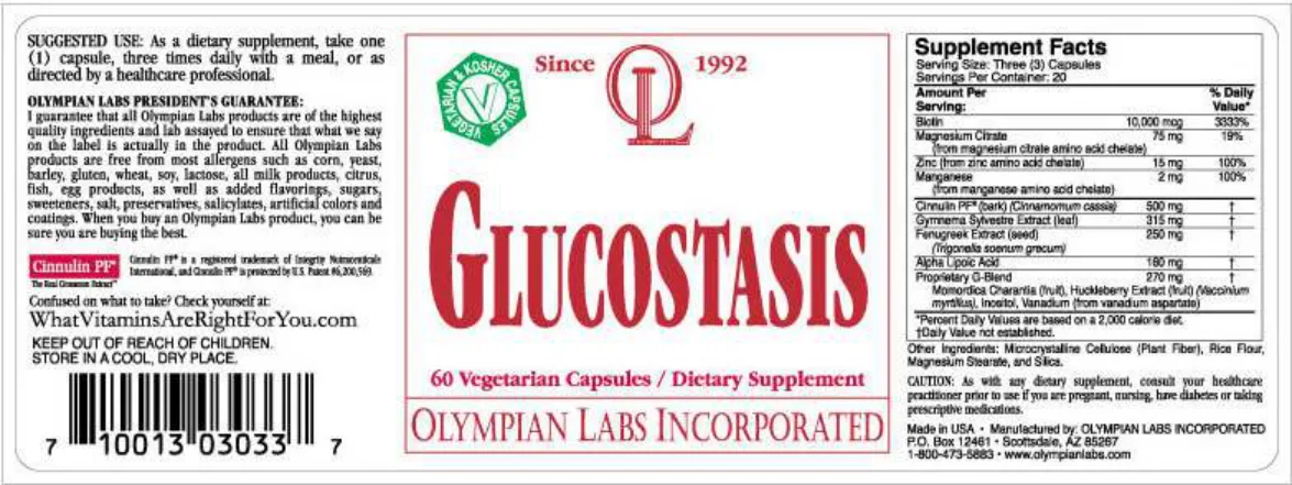Label for Glucostasis
