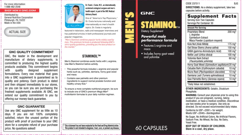 Label for Staminol