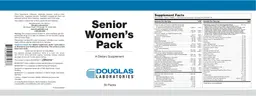 Label for Senior Women's Pack