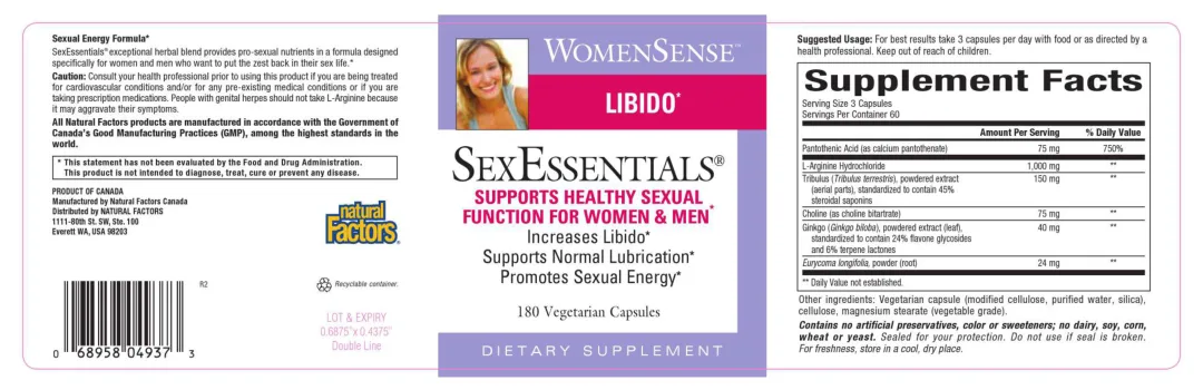 Label for WomenSense SexEssentials