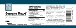 Label for Guarana Max-V
