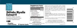 Label for Shiitake Mycelia Extract-V (Lentinus edodes mycelia)