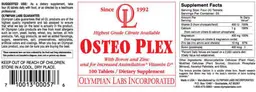 Label for Osteo Plex