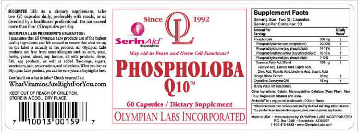 Label for Phospholoba Q10