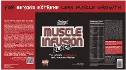 Label for Muscle Infusion Black Chocolate Monster
