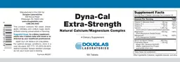 Label for Dyna-Cal Extra-Strength Natural Calcium/Magnesium Complex
