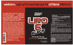Label for Lipo 6 Black