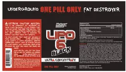 Label for Lipo 6 Black Ultra Concentrate