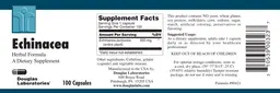 Label for Echinacea Herbal Formula