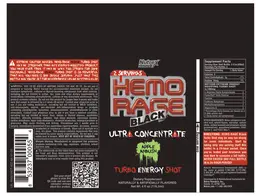 Label for Hemo Rage Black Ultra Concentrate Apple Ambush
