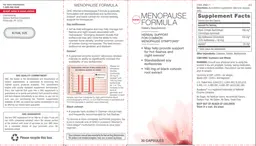 Label for Menopause Formula