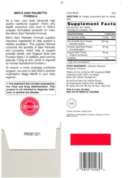 Label for Saw Palmetto Formula